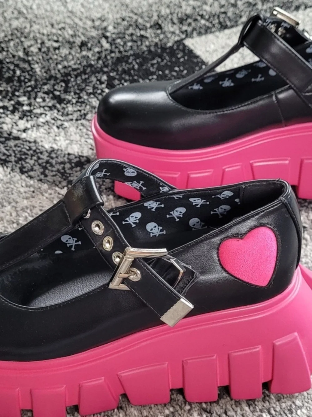 Lamoda T Strap Mary Jane Platform Shoes